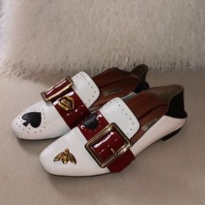 Bally Ltd Ed Switzerland leather Janelle poker convertible loafer